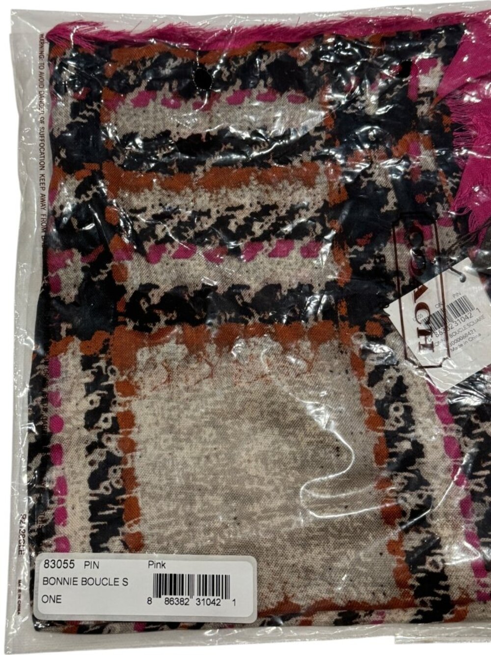Coach Bonnie Square Scarf Pink Modal Silk Lightweight 83055 NWT MSRP $148 - Picture 5 of 6